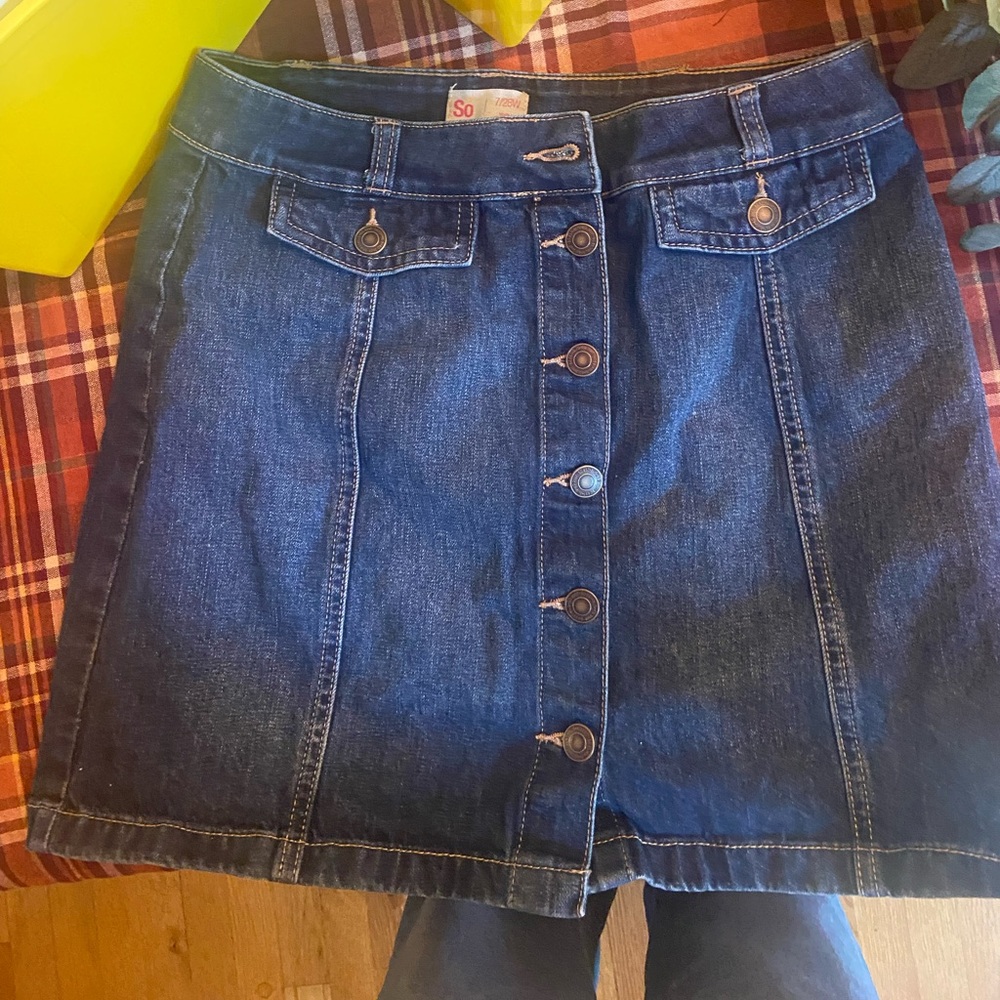 SO Denim Blue Mini Skirt